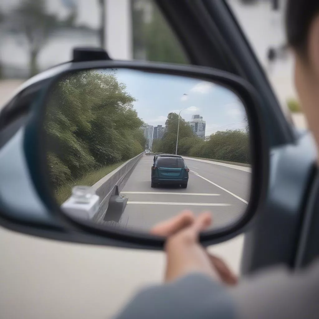 Installing a blind spot mirror