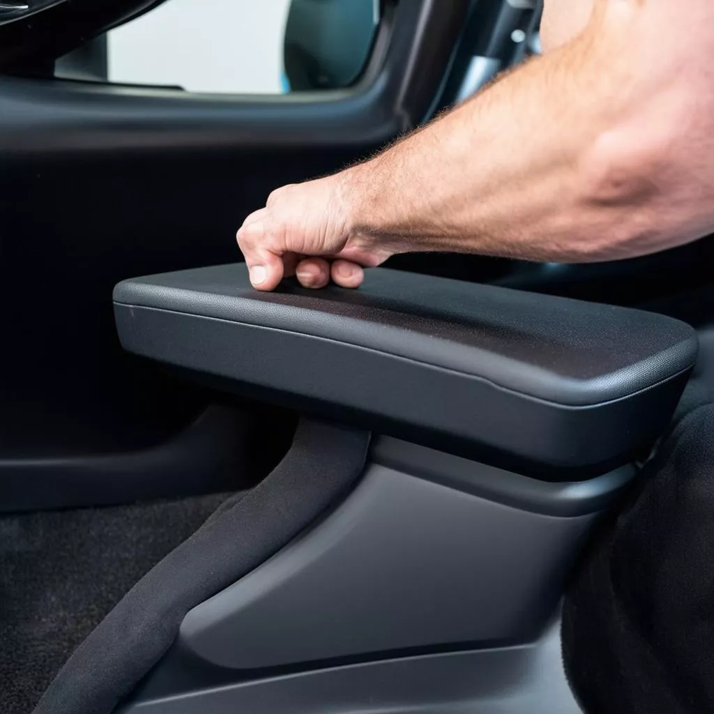 Lắp đặt hộp tỳ tay ô tô