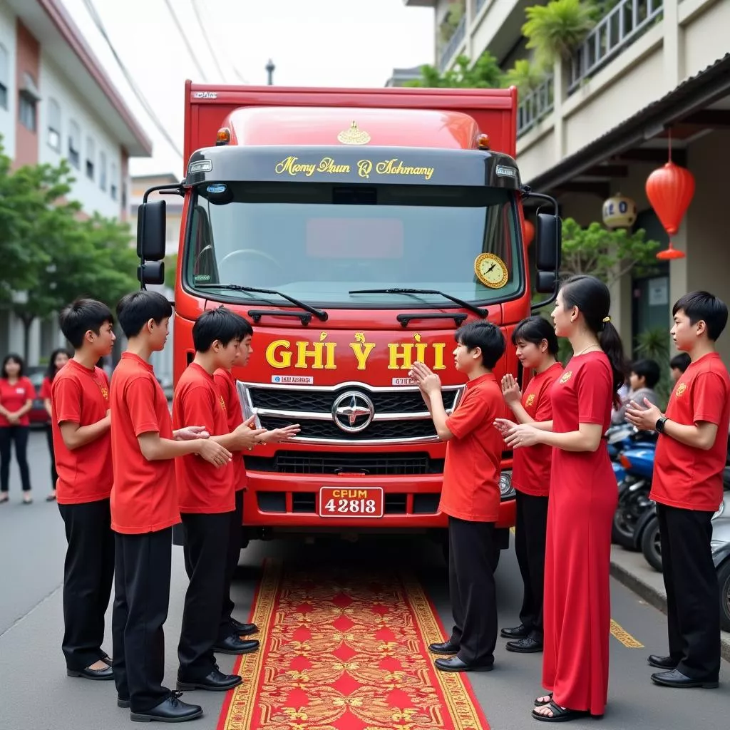 New truck blessing ceremony