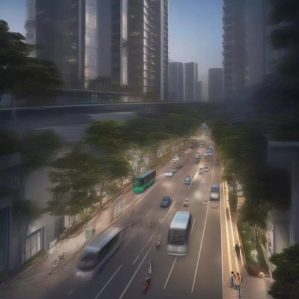 Hình ảnh khu vực Tổ 6 Lê Trọng Tấn Hà Đông với hạ tầng phát triển