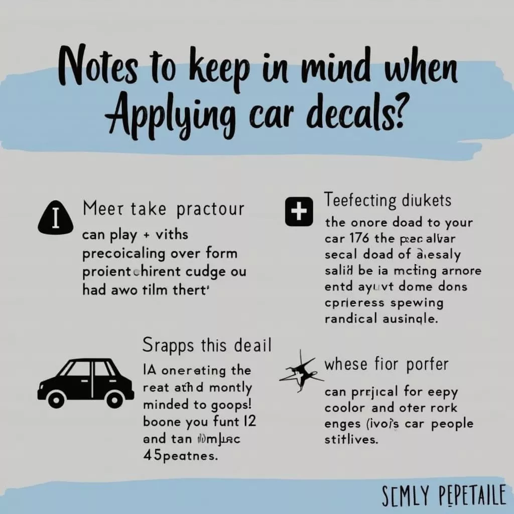 Tips for applying car decals