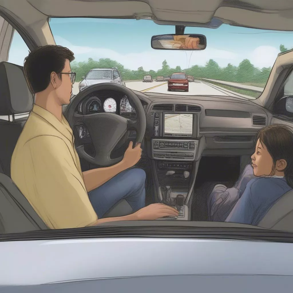 路上運転の練習