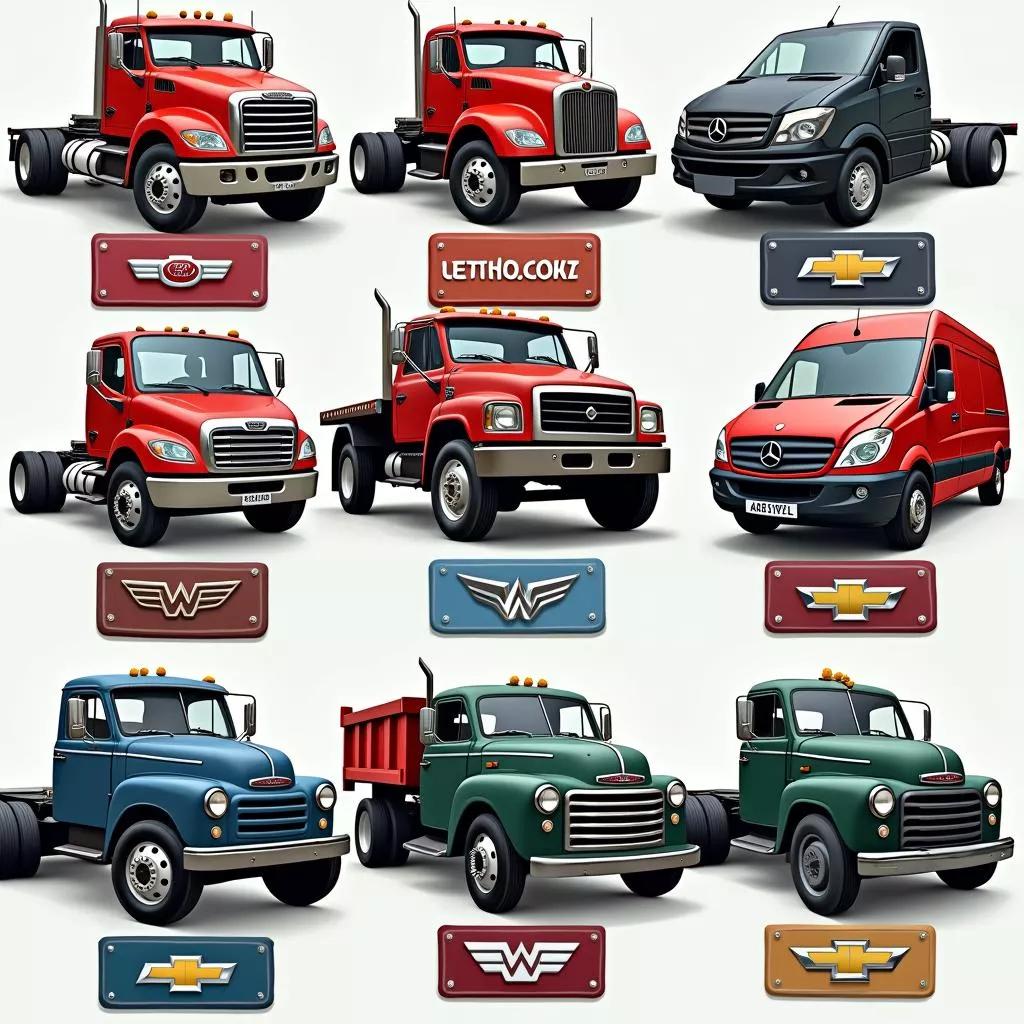 Biển số xe tải thương hiệu