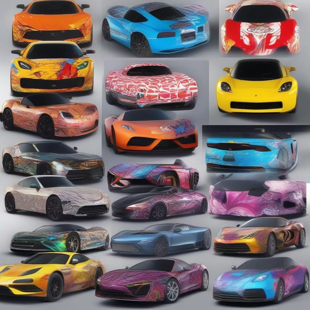 Mẫu tem dán xe ô tô đẹp