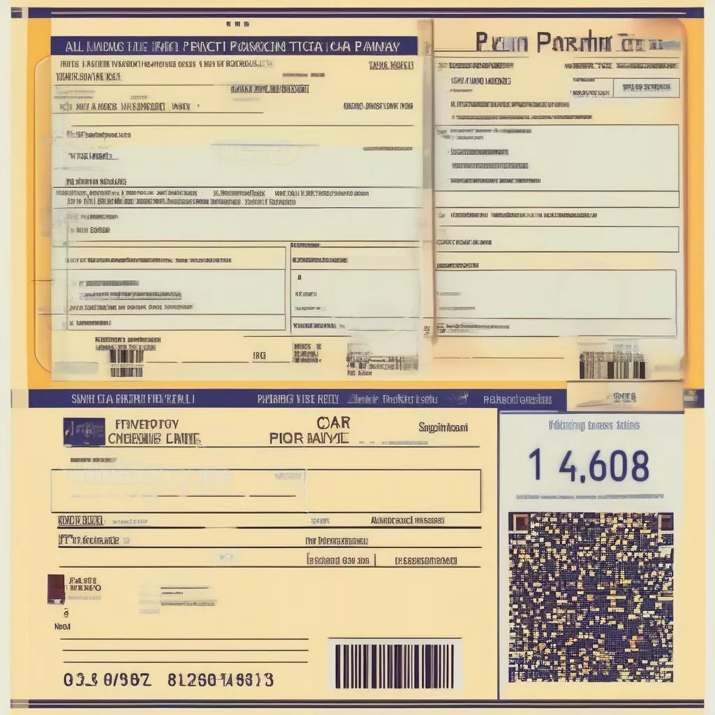 Mẫu vé gửi xe ô tô: Những điều cần biết và lưu ý quan trọng