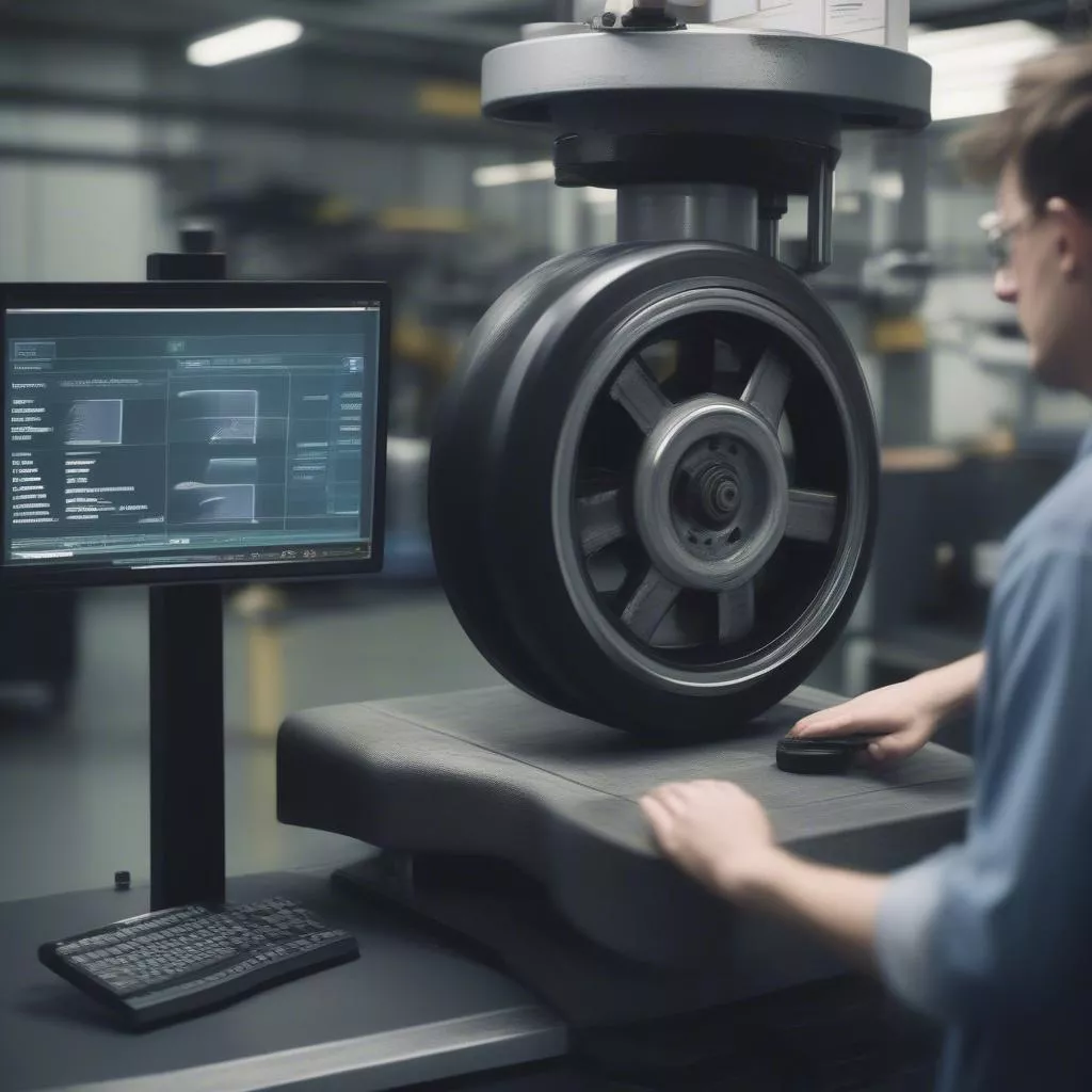 Máy cân bằng động bánh xe