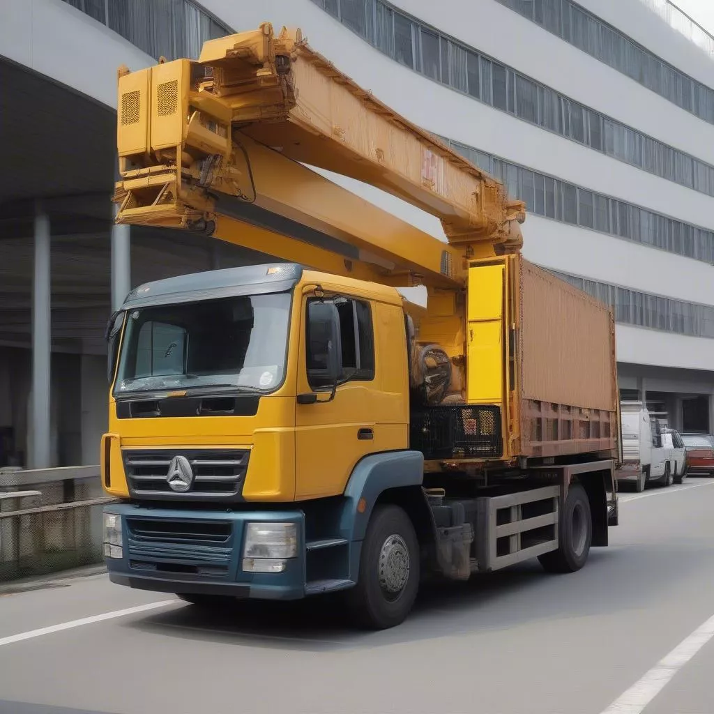 Máy cẩu ô tô vận tải hàng hóa