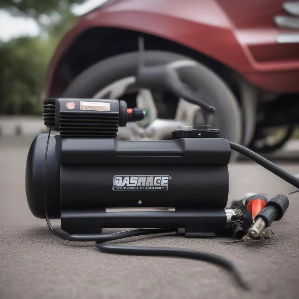 Máy nén khí mini trên xe con