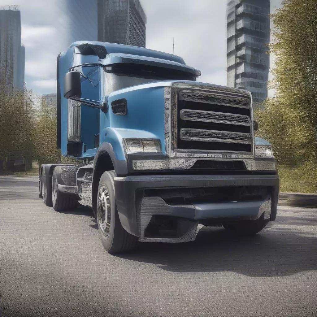 Mozzo ruota di un camion