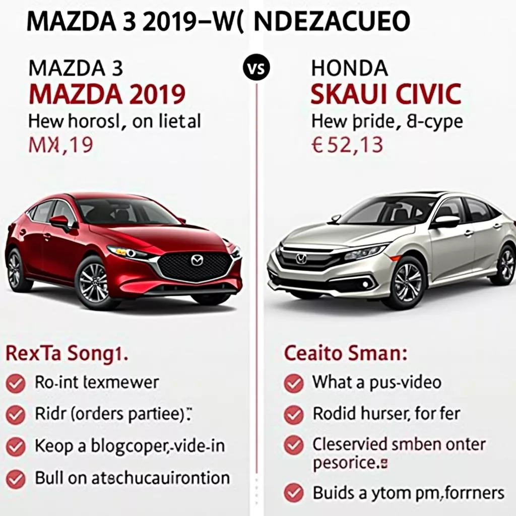 Giá Xe Mazda 3 2019 - So sánh với Honda Civic 2019