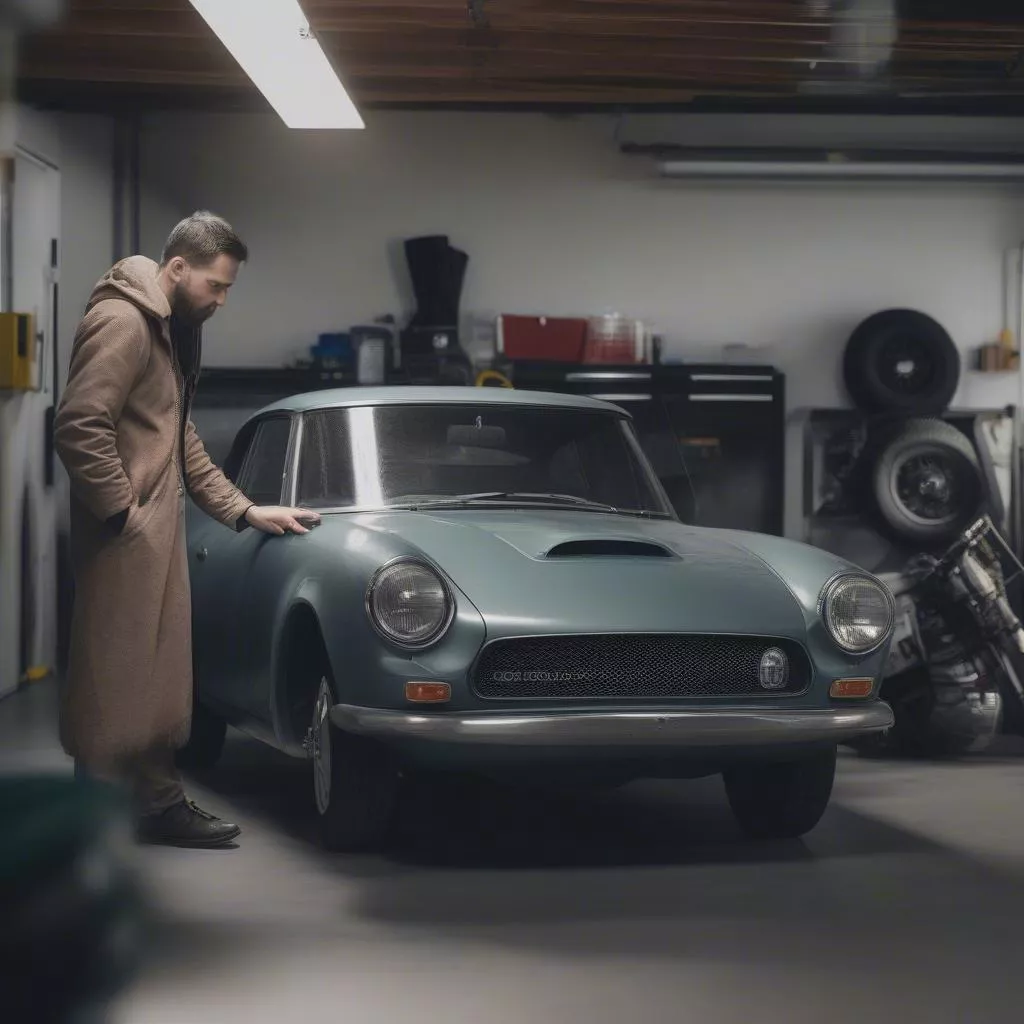 Inspecting a used Mitsubishi 7-seater SUV