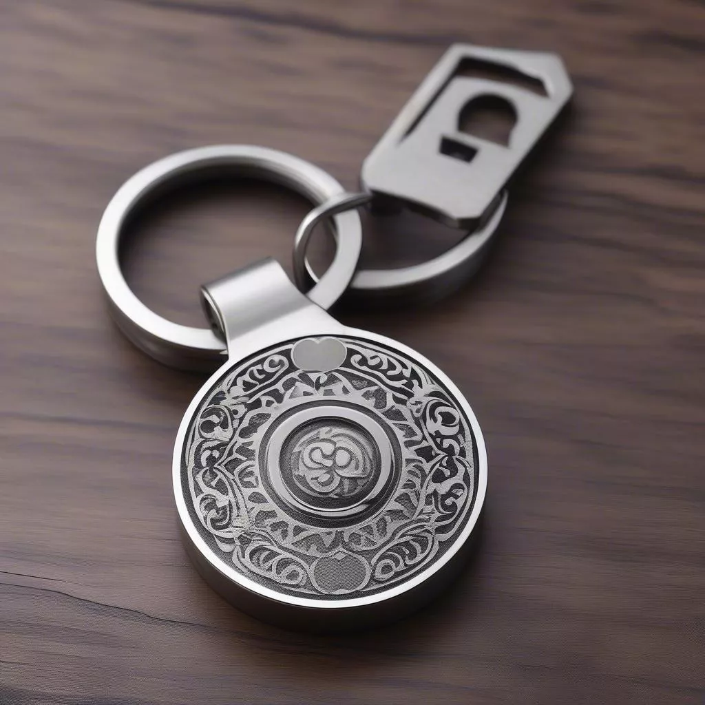 Metal keychain