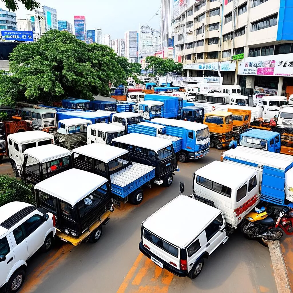Buying and selling trucks in Ho Chi Minh City
