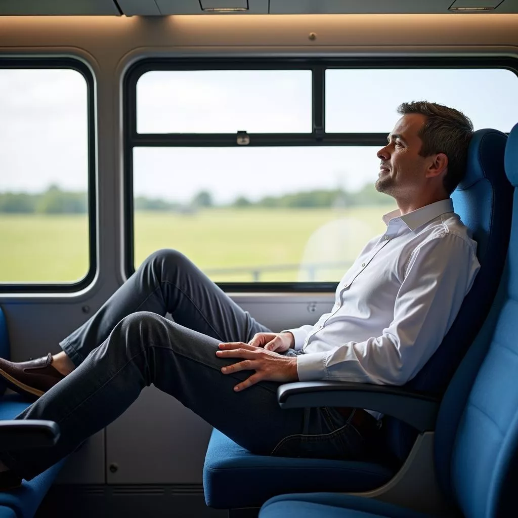 고속버스 좌석 편안하고 예의 있게 눕히는 방법