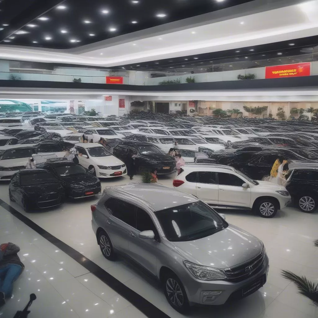 Người dân mua xe ô tô tại Việt Nam