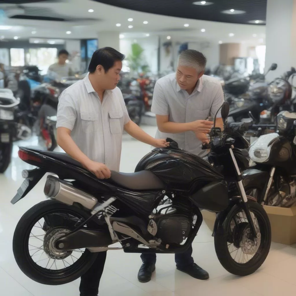Motorcycle buyer in Da Nang