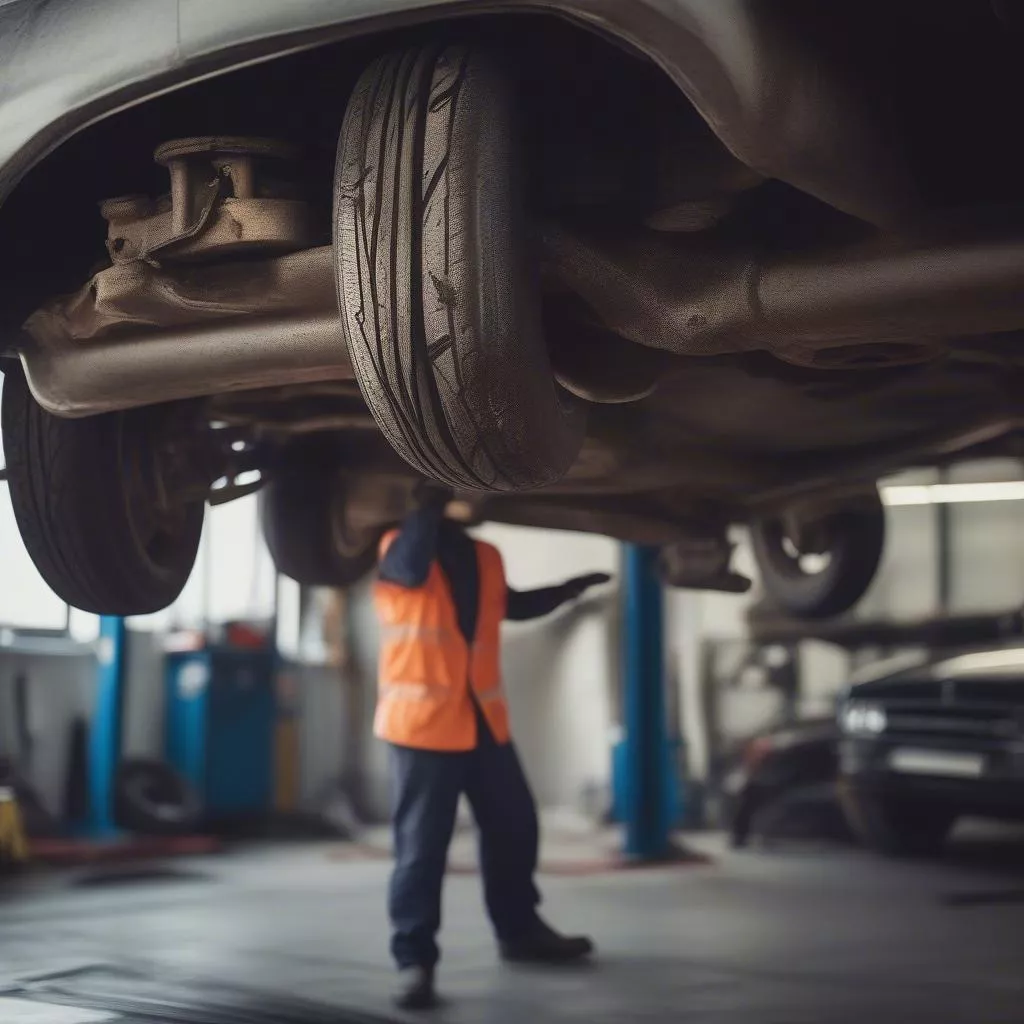 Người thợ sửa chữa xe