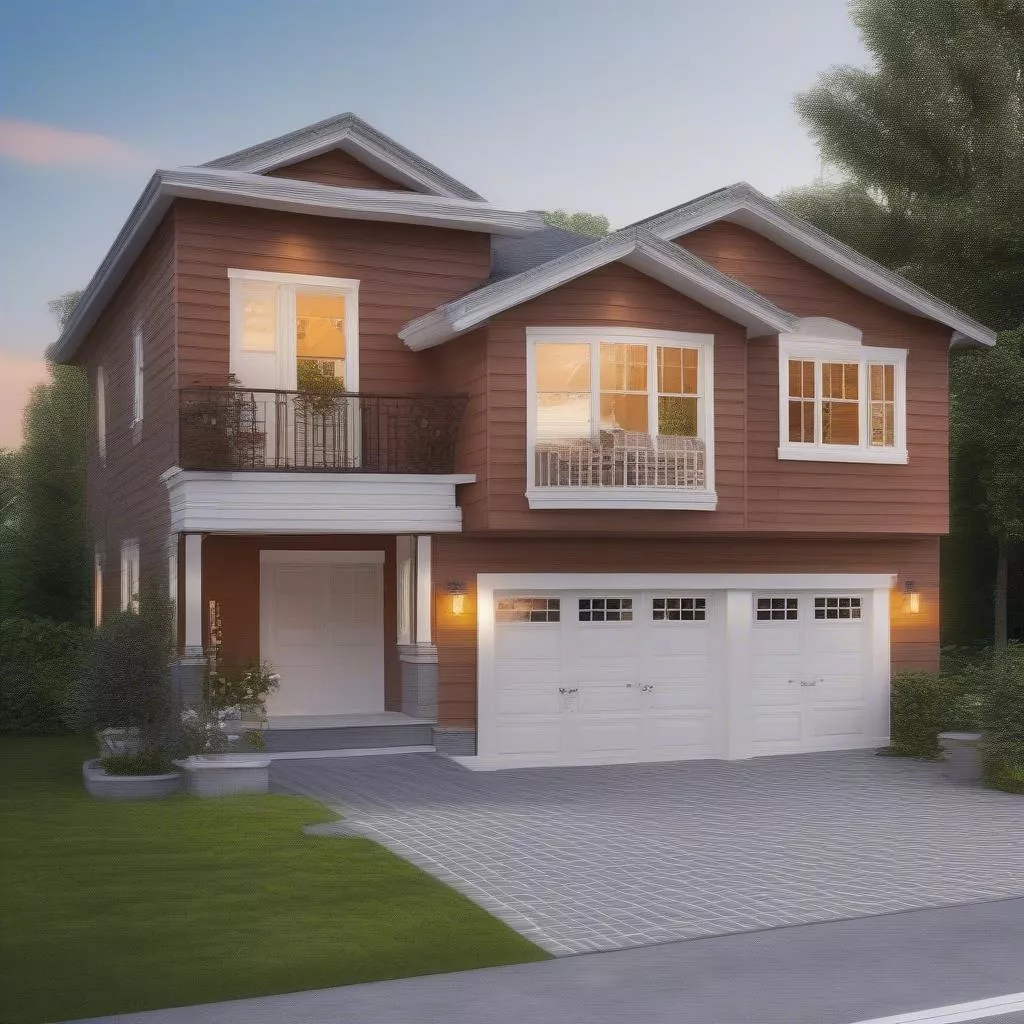 nhà-2-tầng-có-gara-ô-tô-đẹp