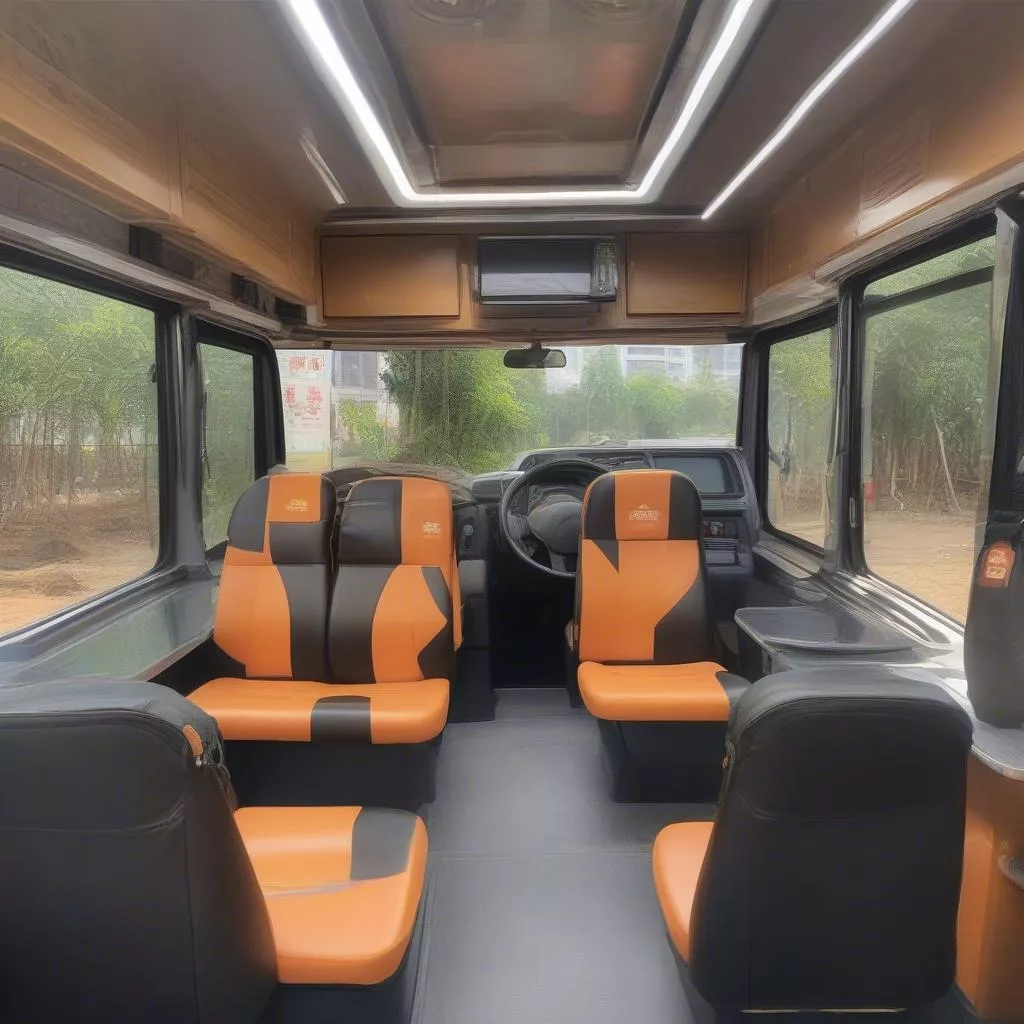 Nội thất xe tải Nhà Nghi Việt Hương 2 Đào Tấn