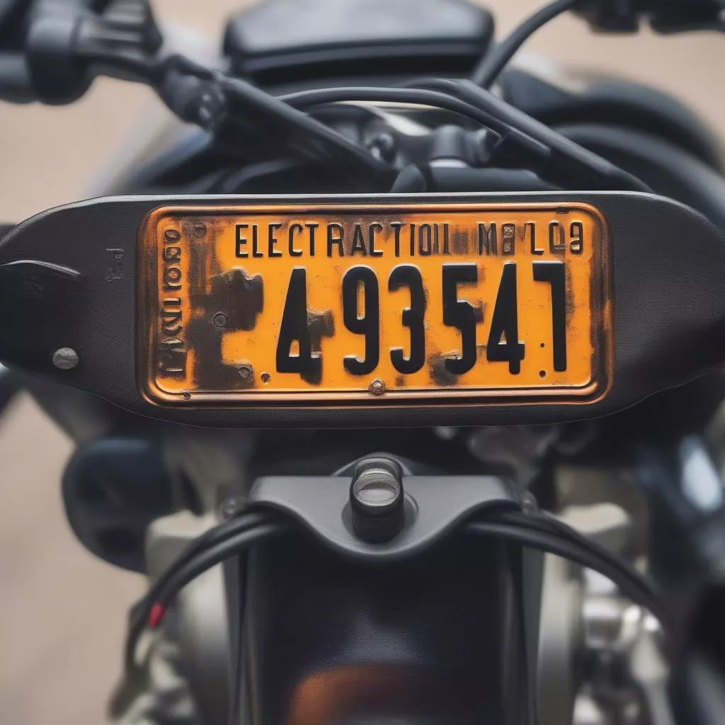 Nhận dạng biển số xe máy điện