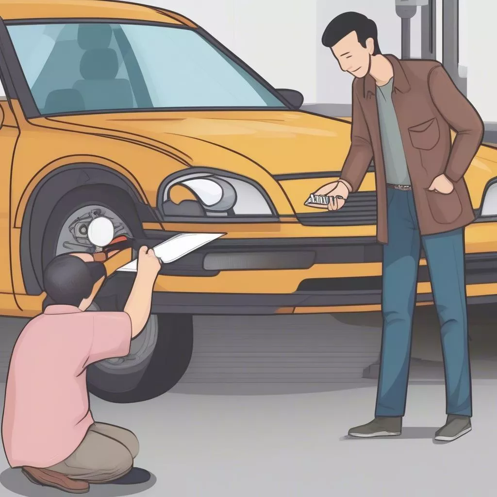 Nhận tem đăng kiểm xe ô tô