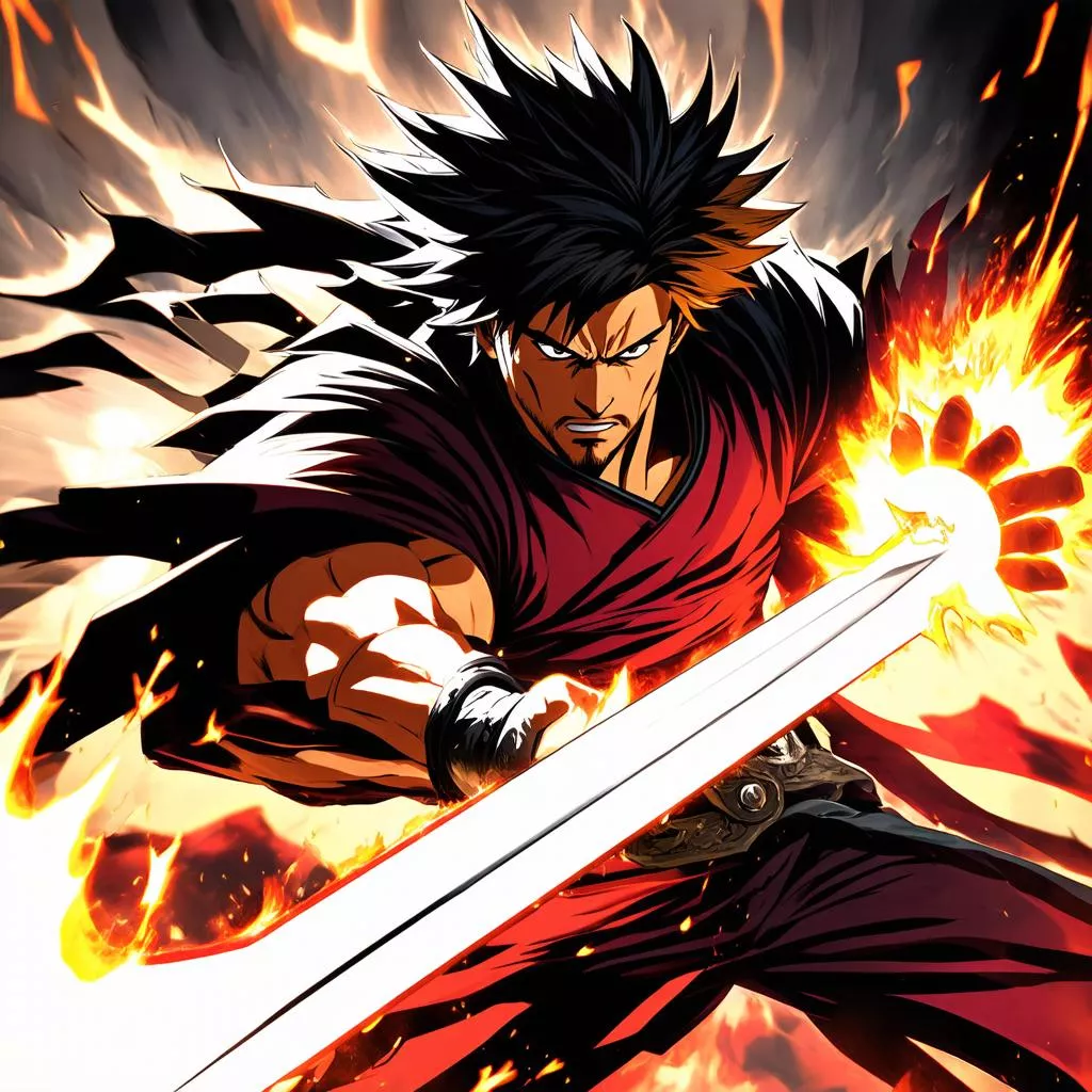 Nhân vật Ngạo Kiếm Vô Song 2 đang sử dụng kỹ năng