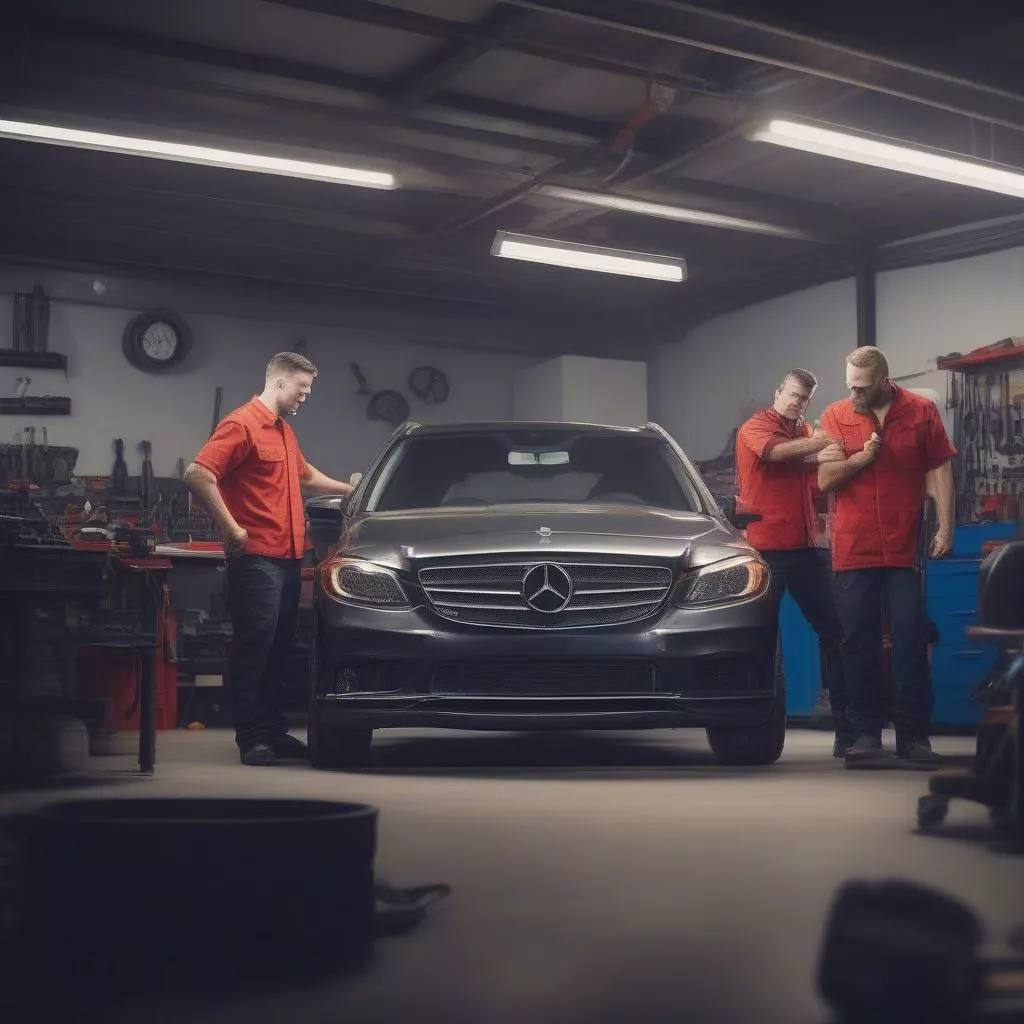 nhân viên gara ô tô