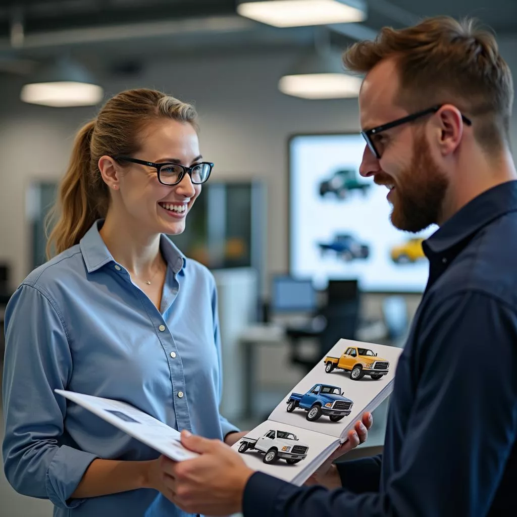 Consulente di vendita di autocarri