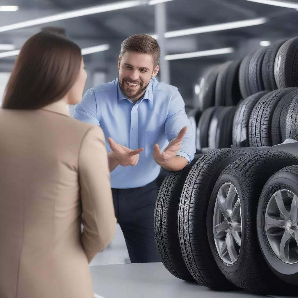 Nhân viên tư vấn lốp xe Sailun