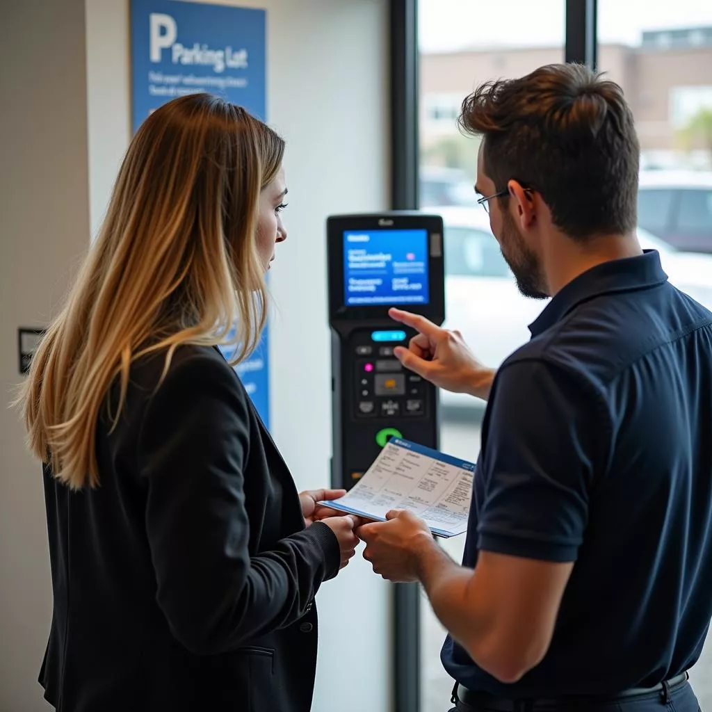 Consultant advising on card readers