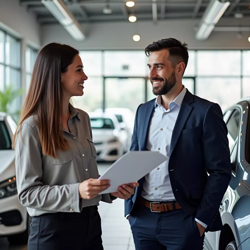 Konsultan penjualan mobil