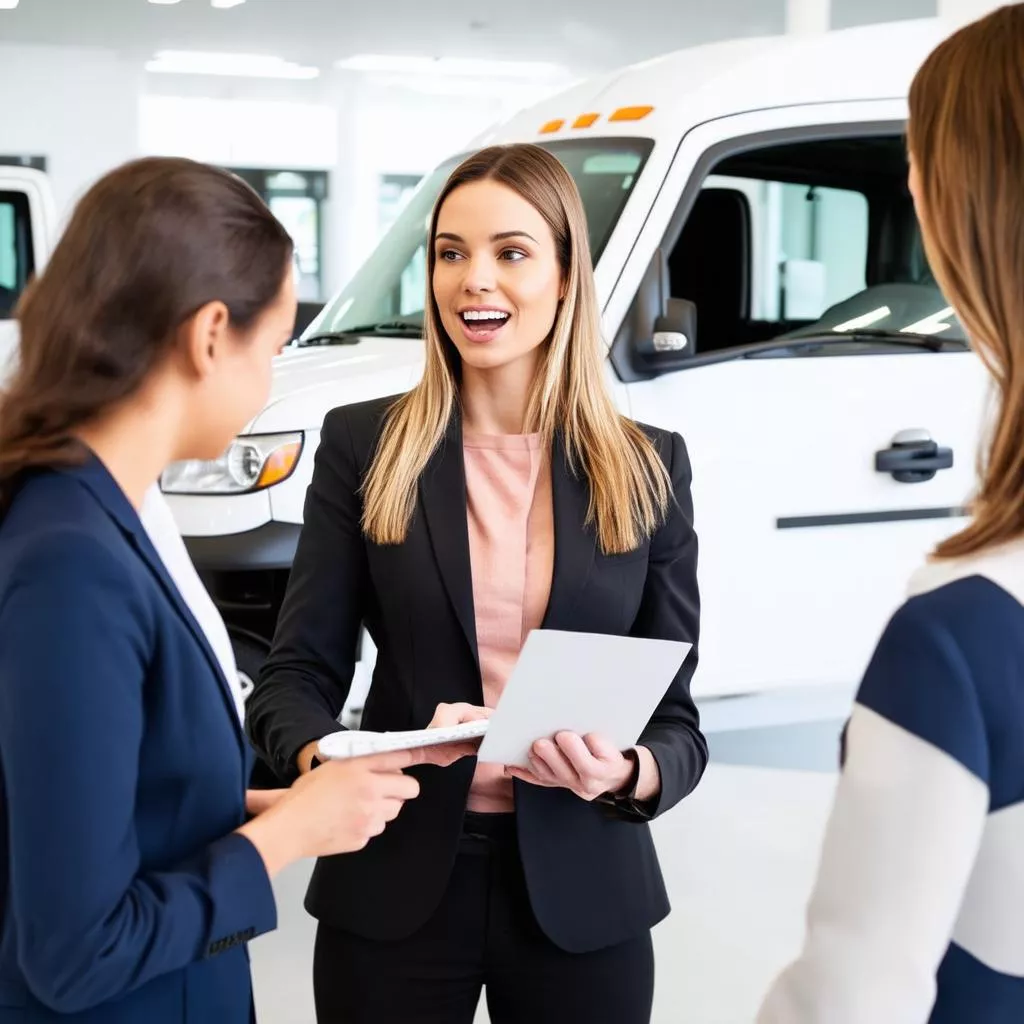 Nhân viên tư vấn mua xe tải