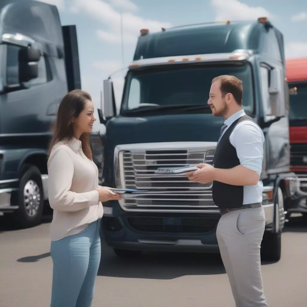 Nhân viên tư vấn xe tải