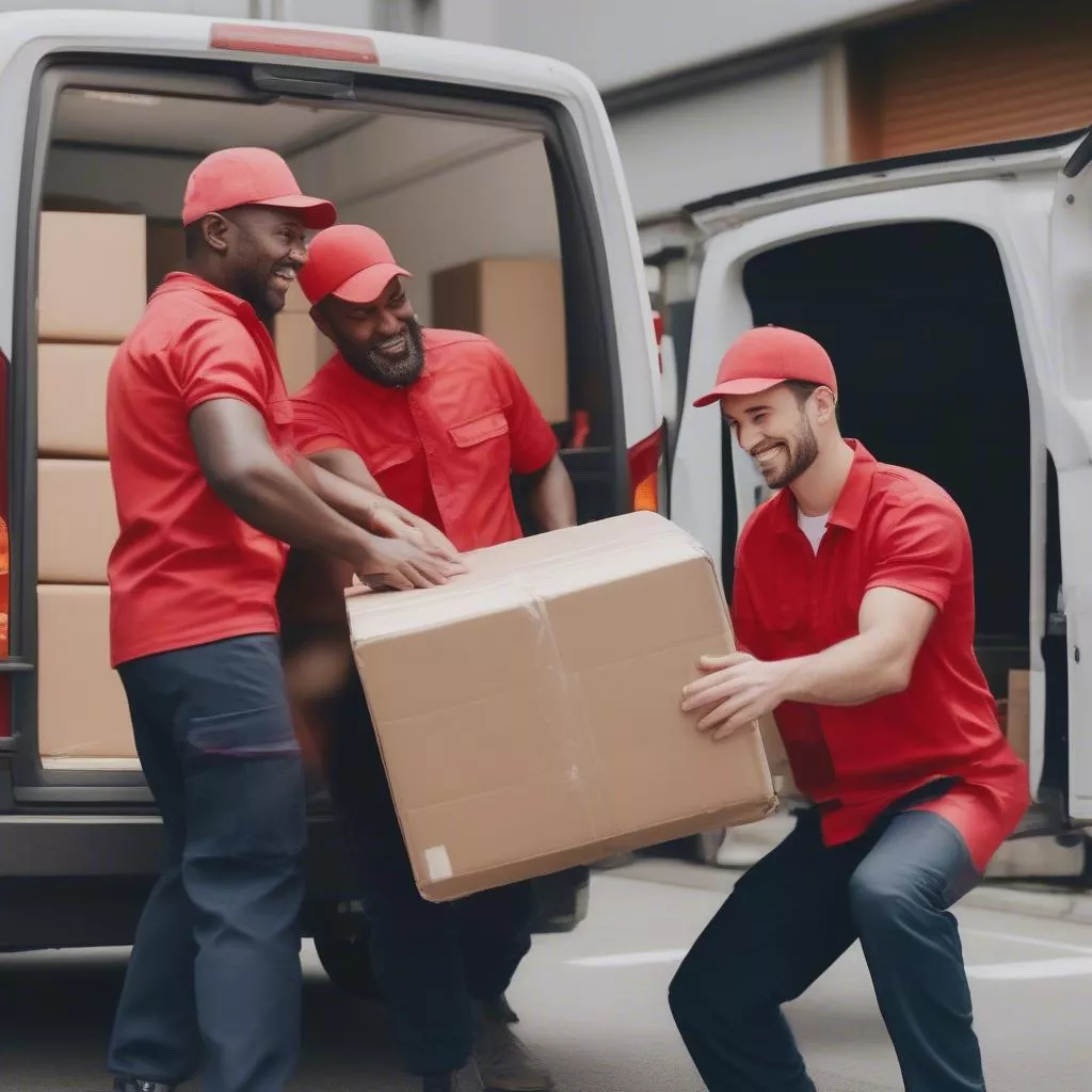 Nhân viên xe tải Bình An