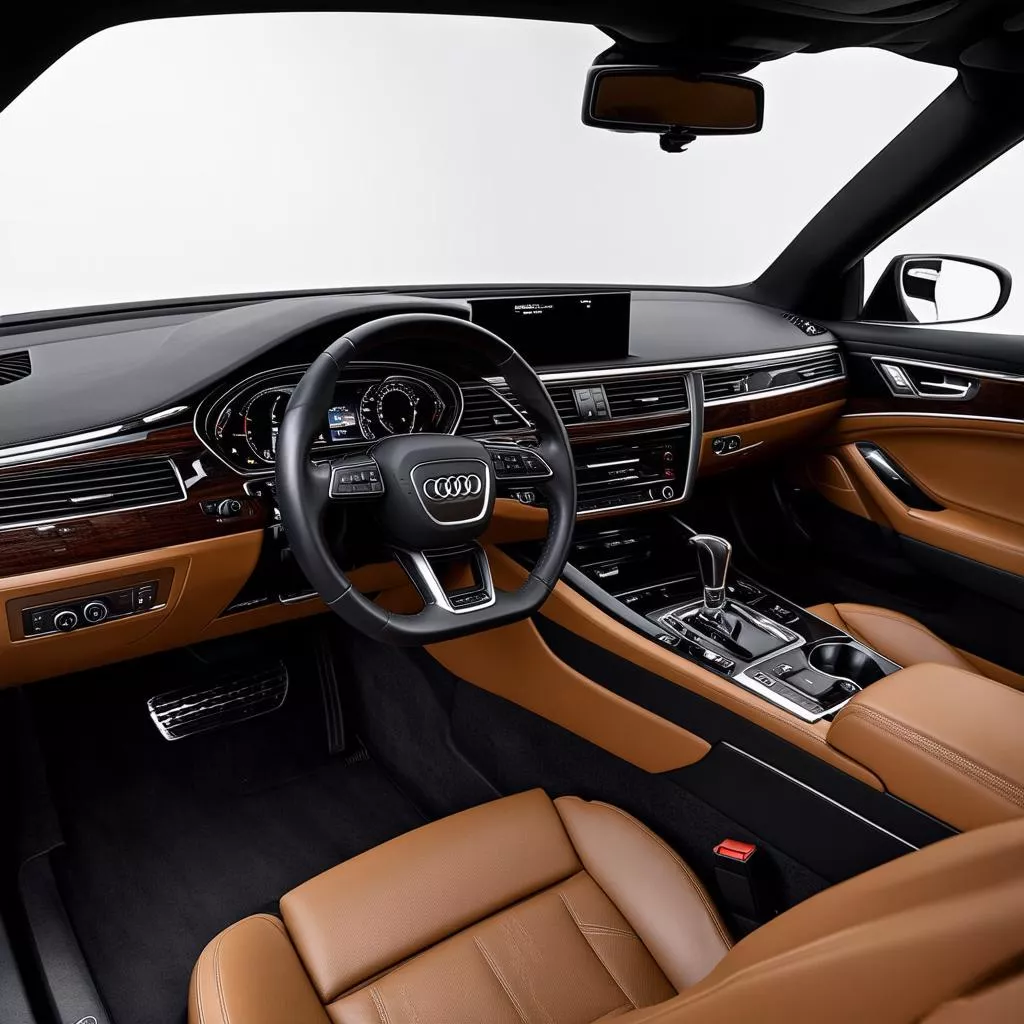 Modern Audi A8L interior
