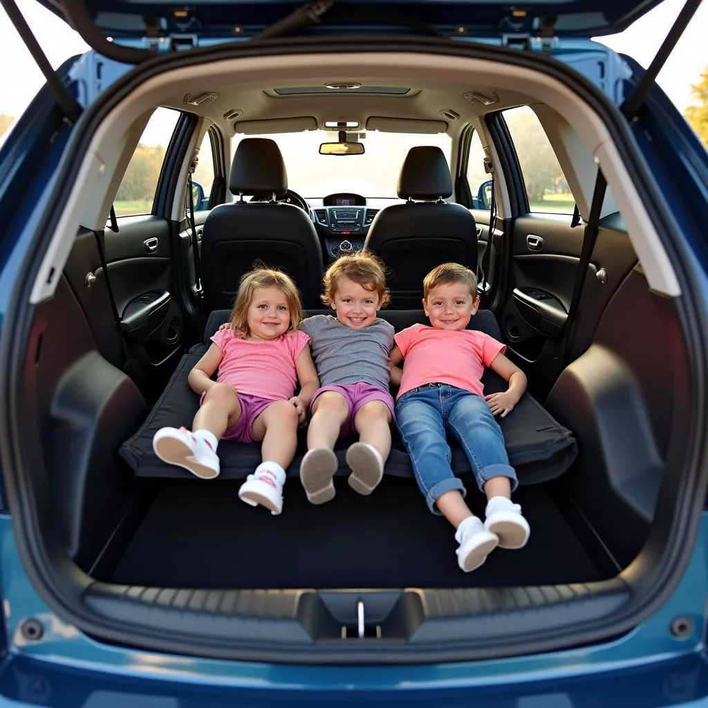 Spacious interior of the Honda Jazz