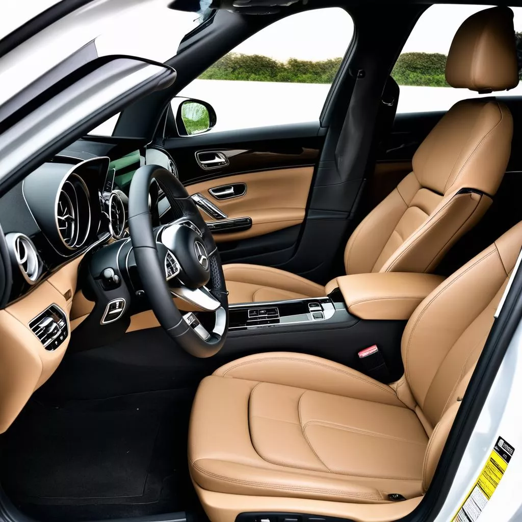 Interior of a Mercedes GLC 250