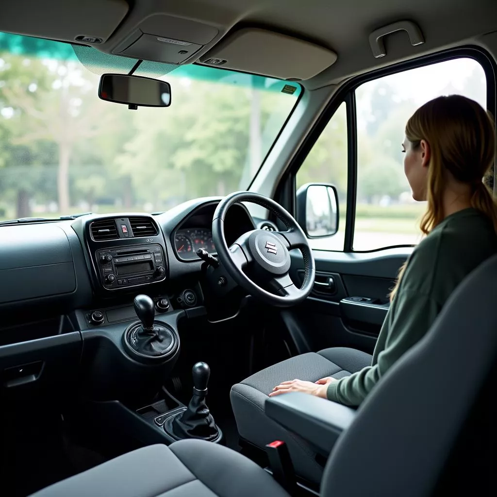 Interior da Suzuki Carry
