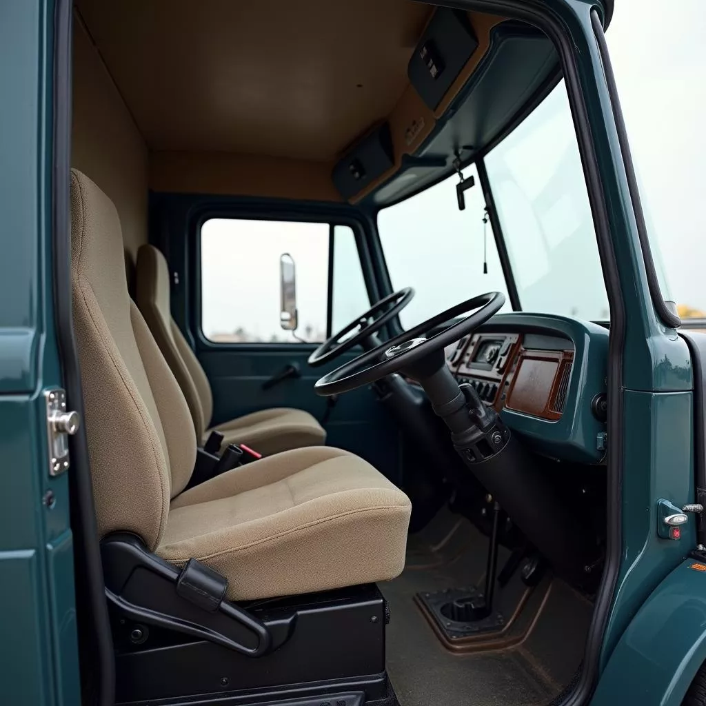 CDM 15 트럭의 내부