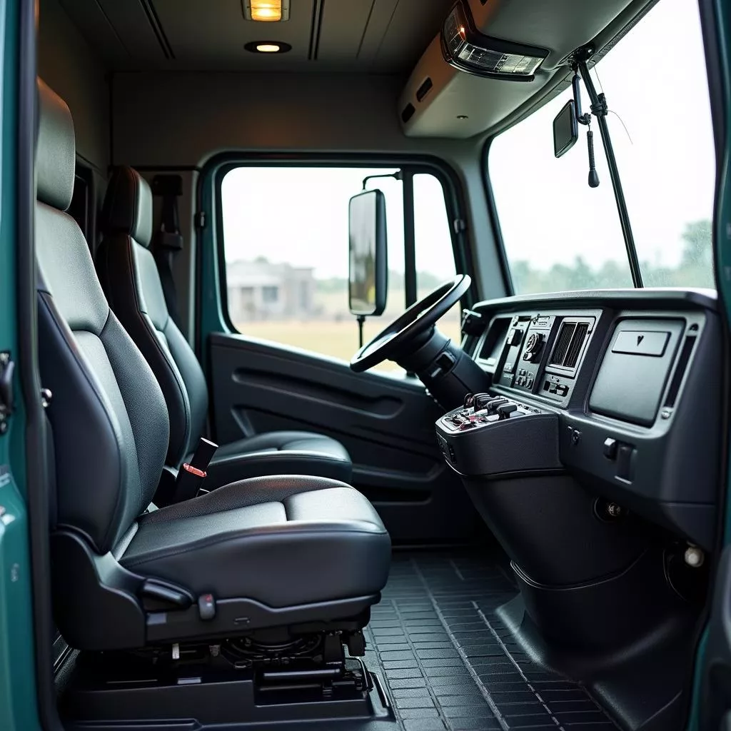 Interior of a CP TMT truck