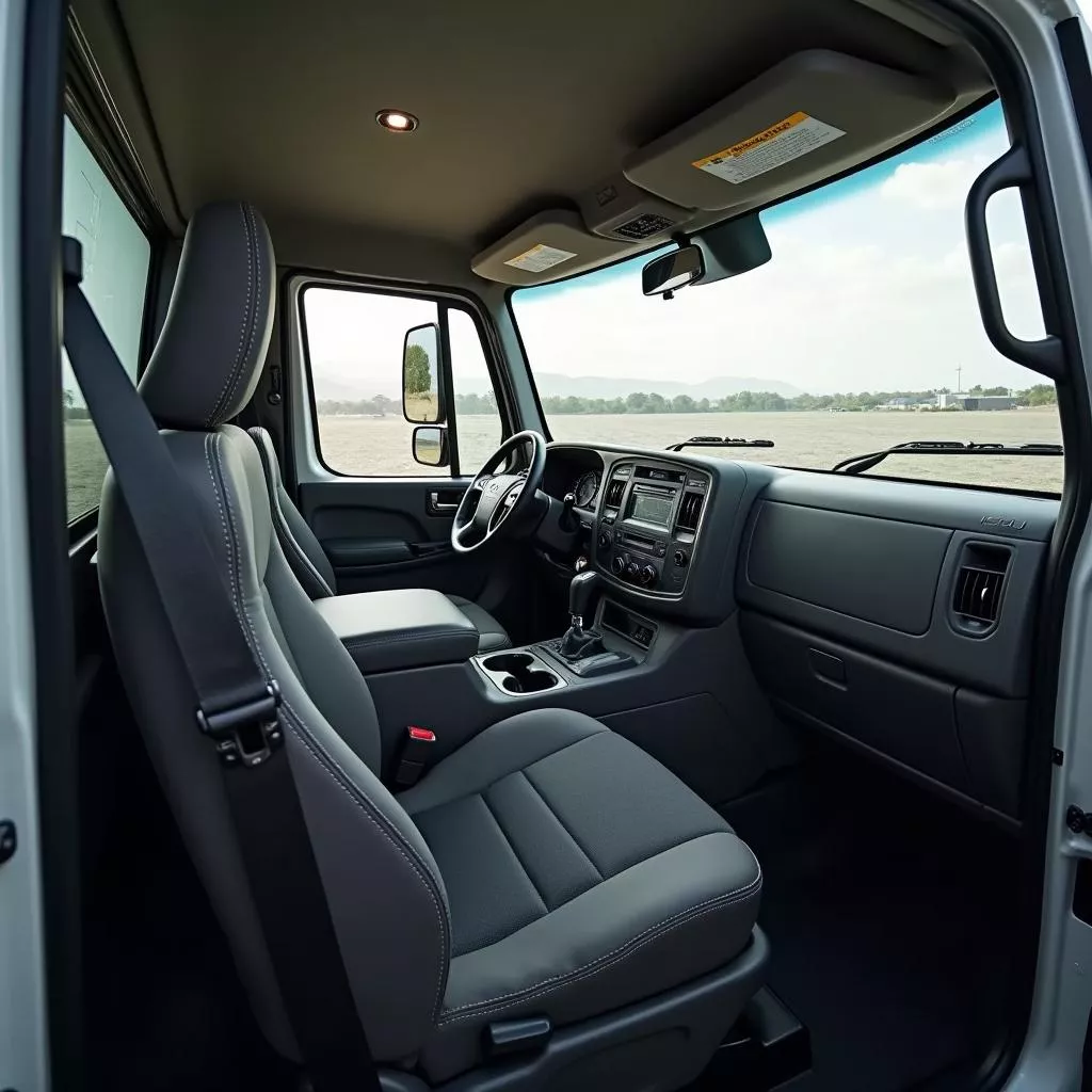 Nội thất xe tải Isuzu 2017