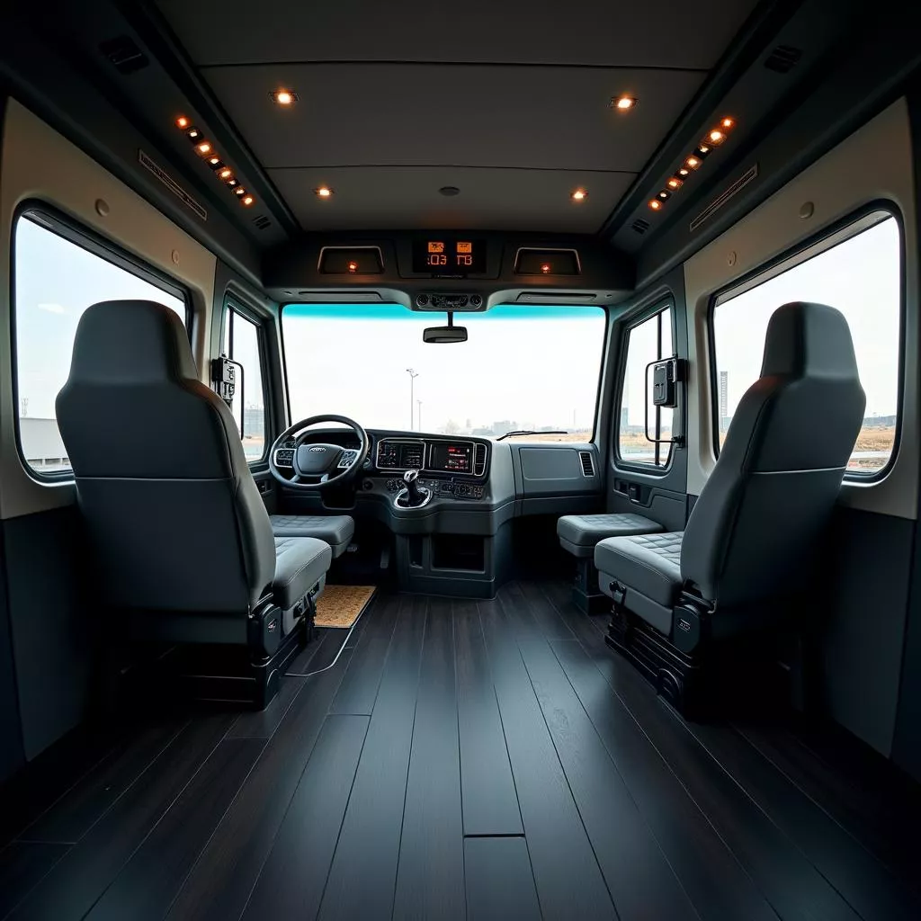 Nội thất xe tải JAC COM CO