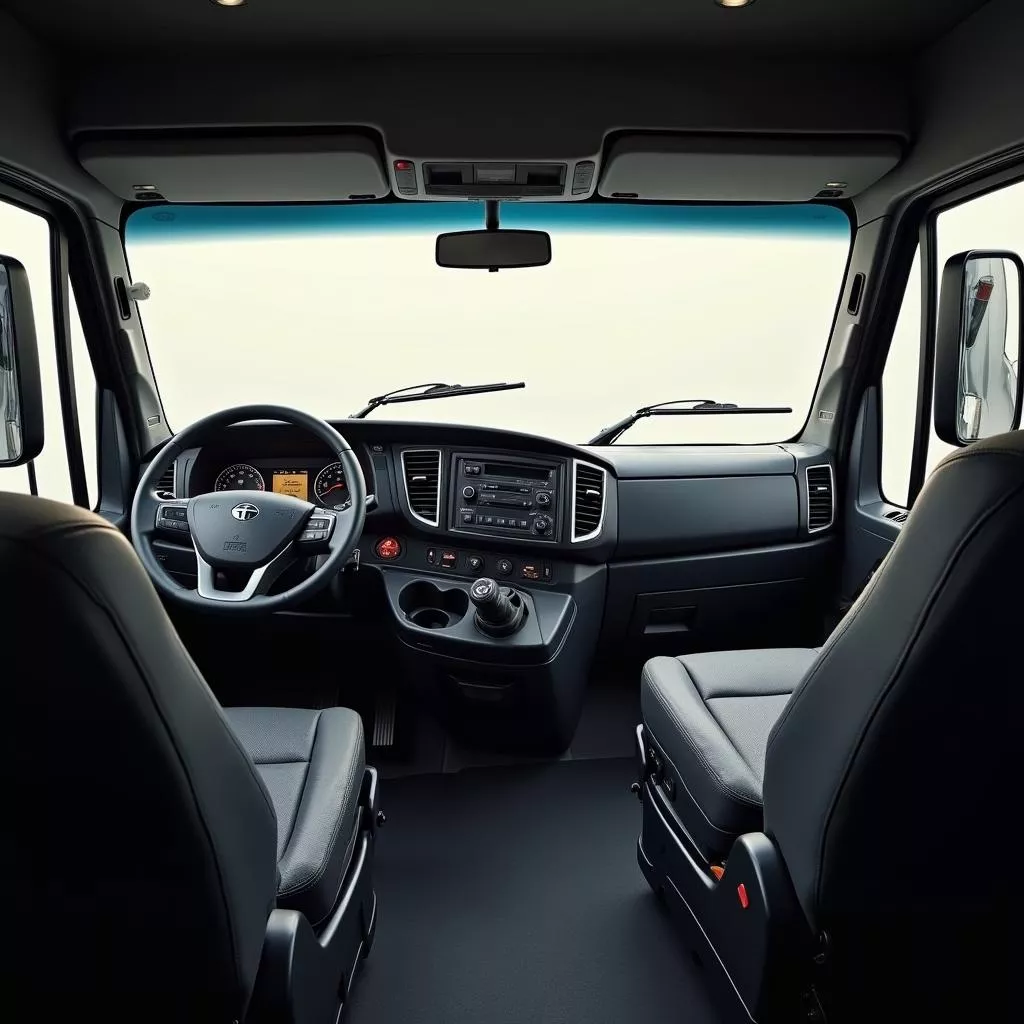 Tata 990kg truck interior