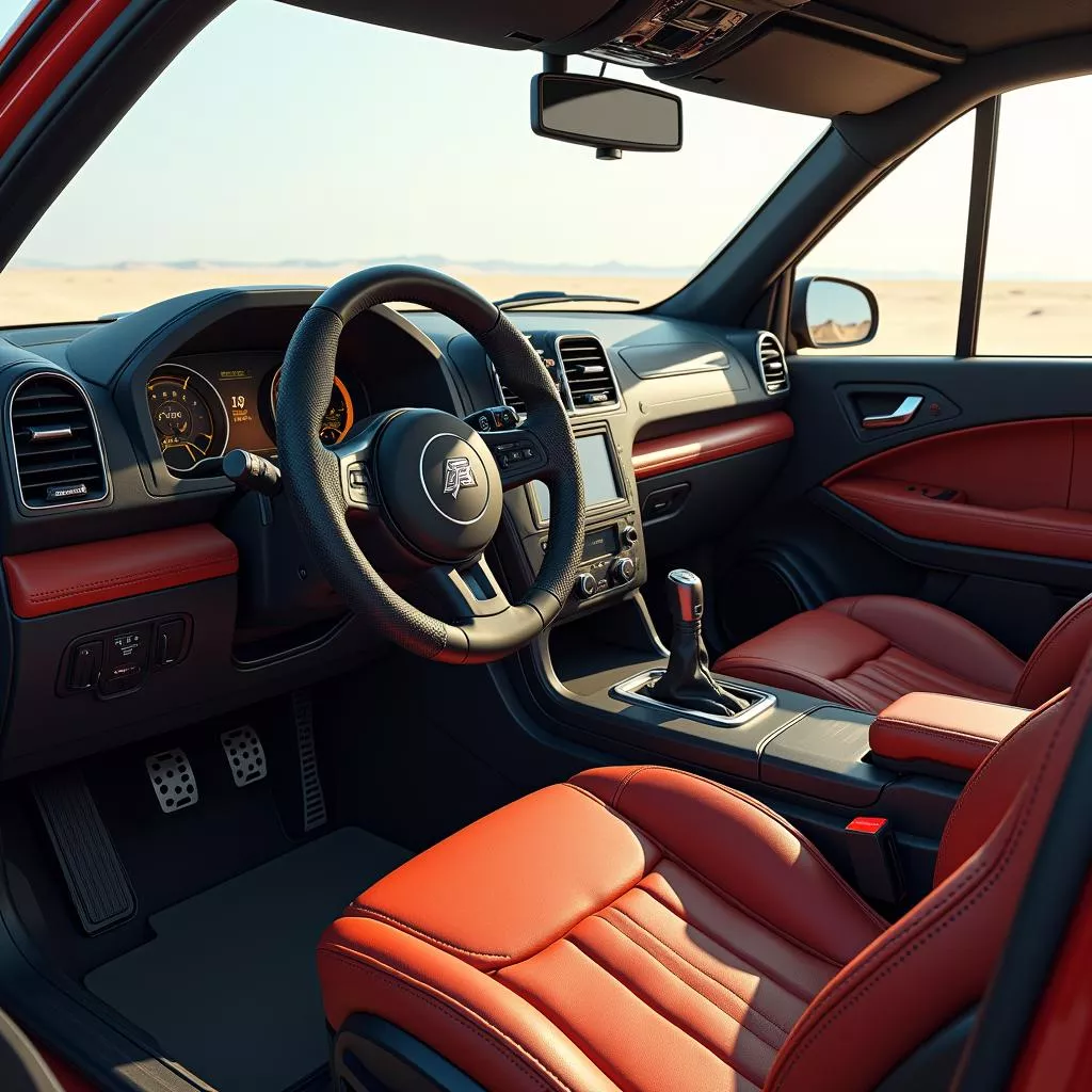 타코 올린 트럭 내부