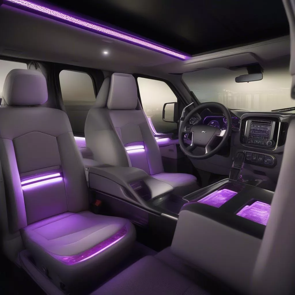 Nội Thất Xe Tải Trang Trí Đèn Led Dây