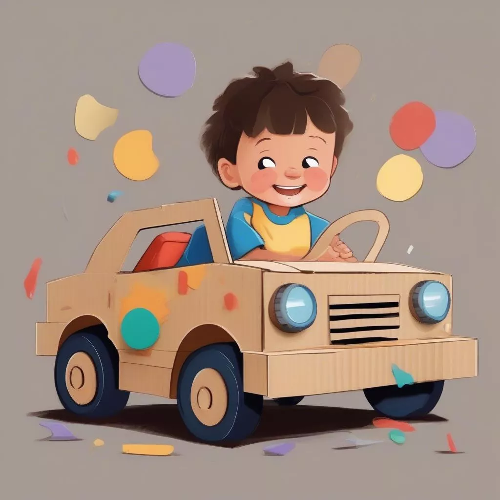 子供と一緒に手作り！段ボールで作るかっこいい車の作り方