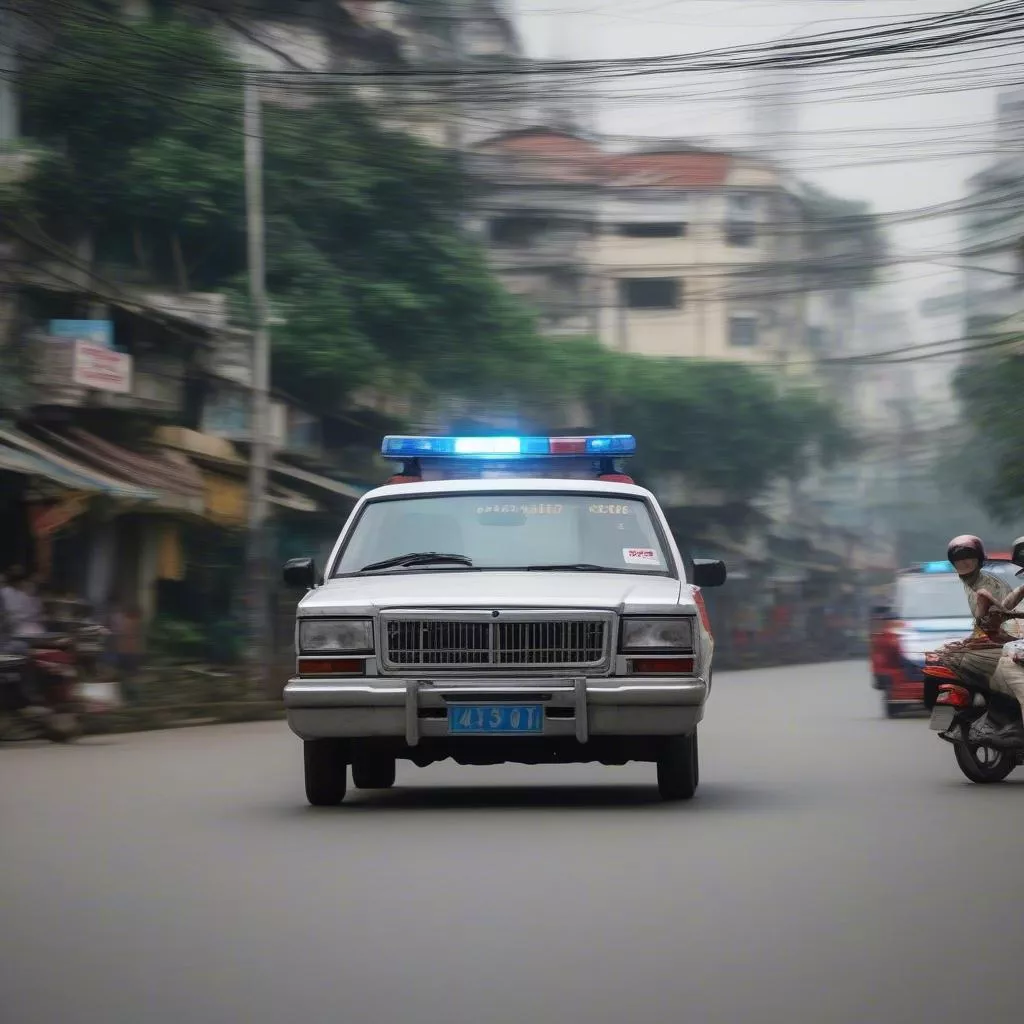 Auto della polizia di Hanoi