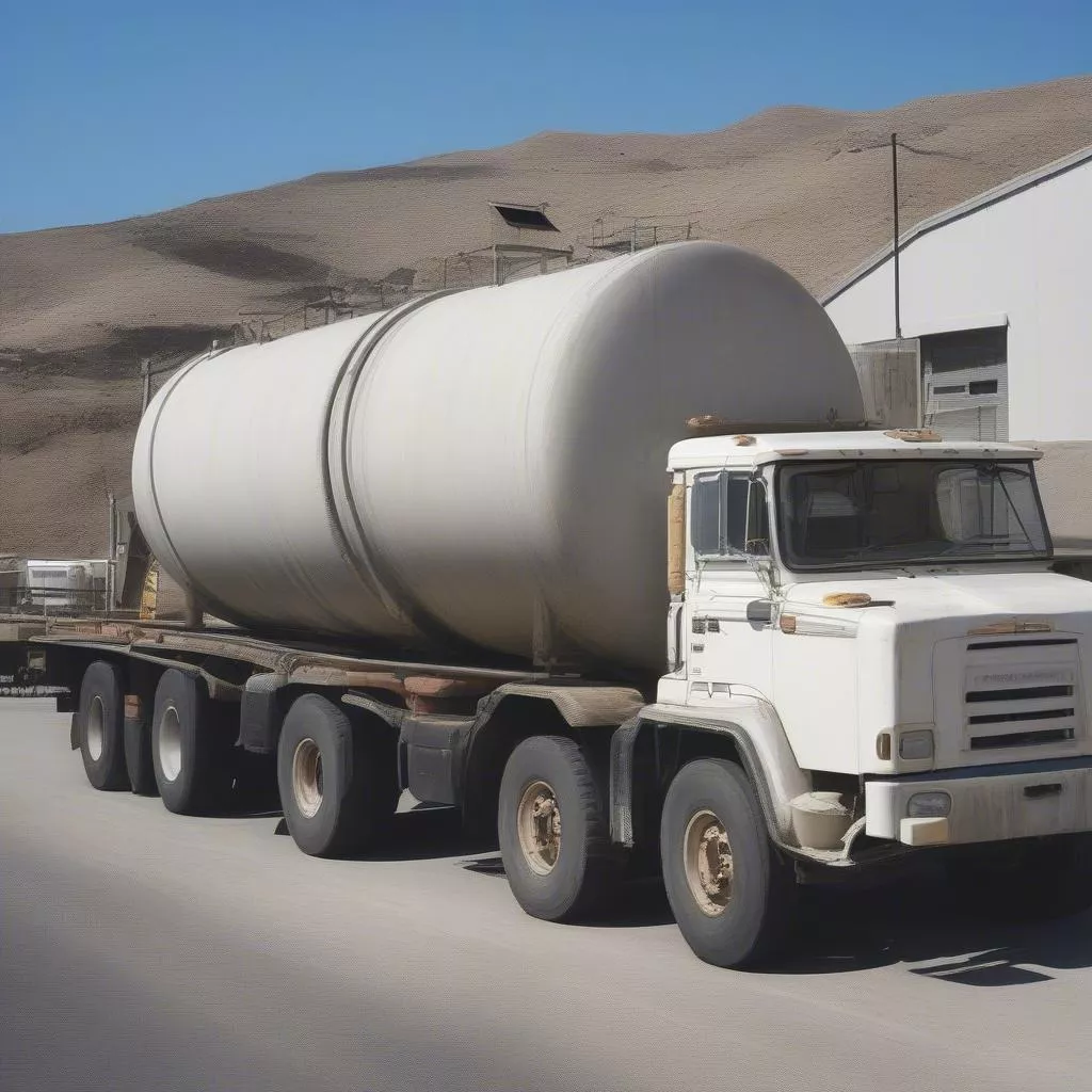 Ô tô xi téc vận chuyển bê tông