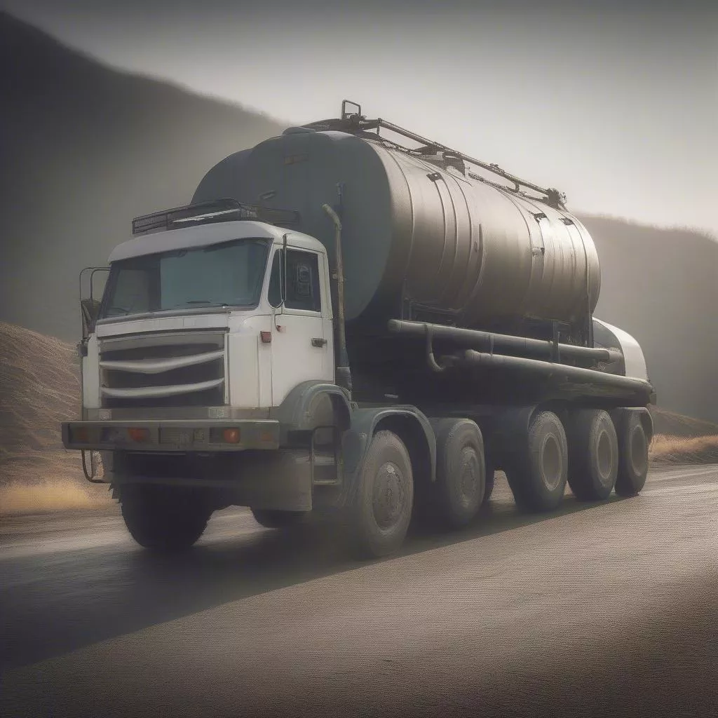 Ô tô xi téc vận chuyển nước