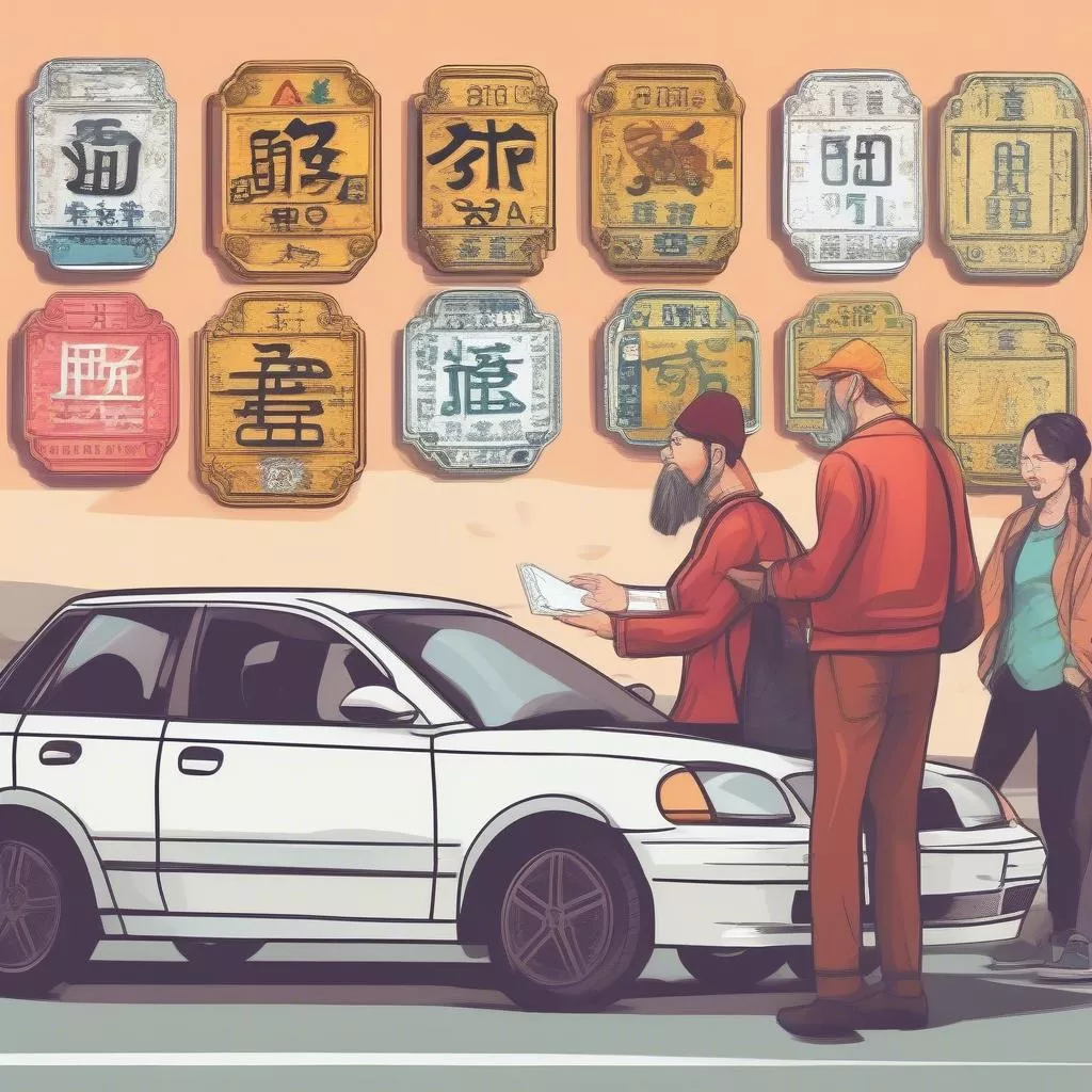 Feng shui de matrículas de carro